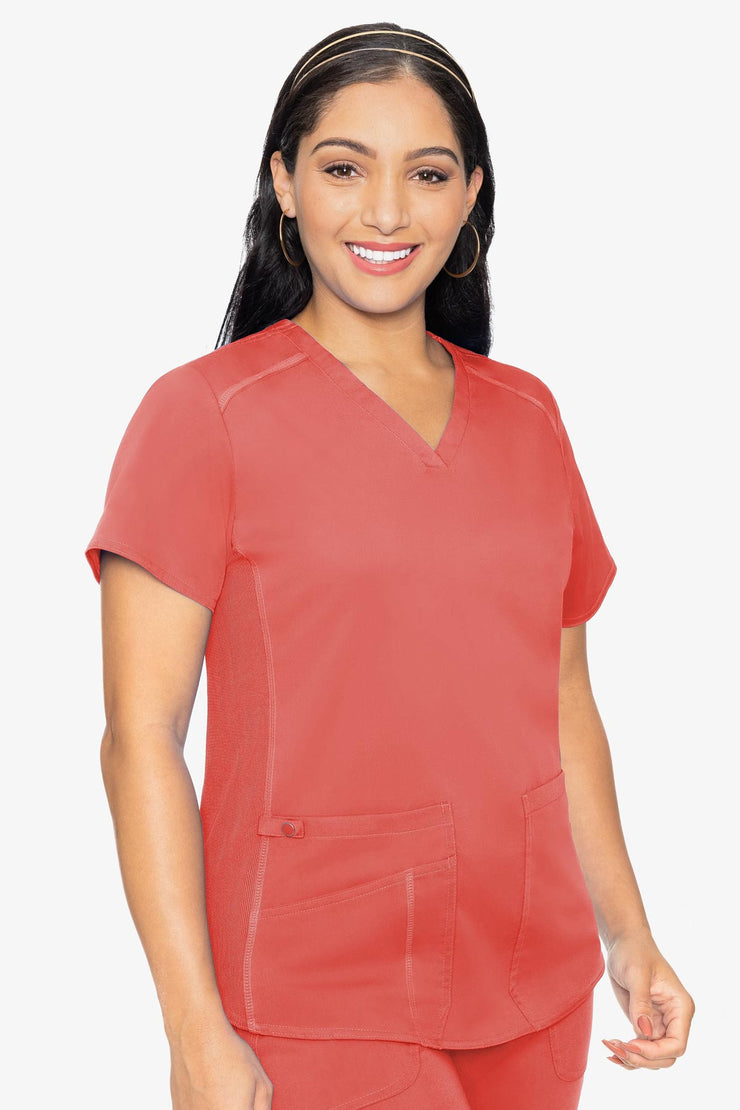 V-Neck Shirttail Top